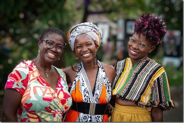 Mama Balozi and Mwandale Mwanyekwa aka Big Mama (center)