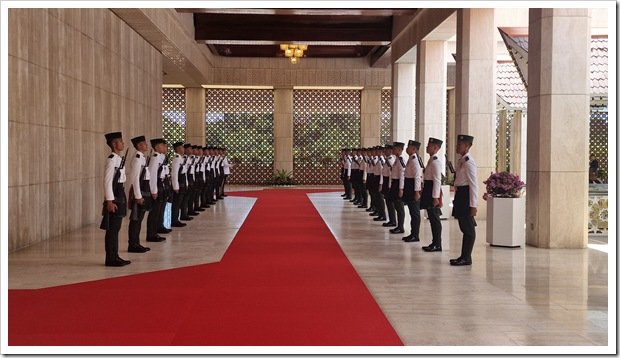 Entrance to the palace of the Sultan of Brunei